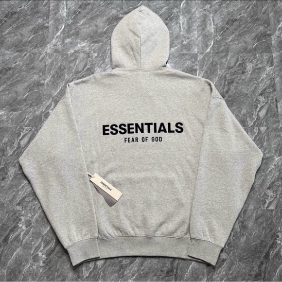 Essentials Fear Of God Gray Hoodie - Picture 2 of 4